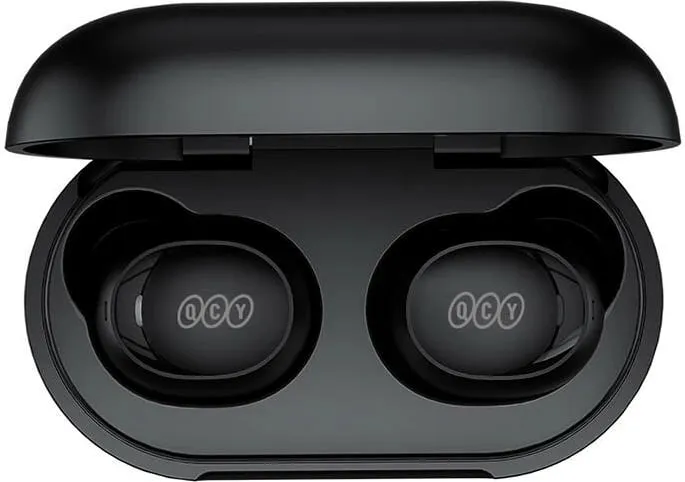 Kufje TWS QCY T27, wireless, me kuti karikimi, e zezë - 4