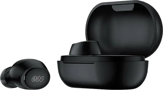 Kufje TWS QCY T27, wireless, me kuti karikimi, e zezë - 6