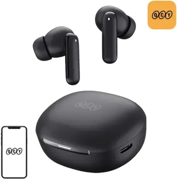 Kufje TWS QCY MeloBuds HT16, ANC, Bluetooth 5.4, IPX4, të zeza