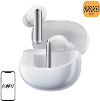 Kufje wireless QCY MeloBuds Pro, ANC 46dB, Hi Res LDAC, të bardha