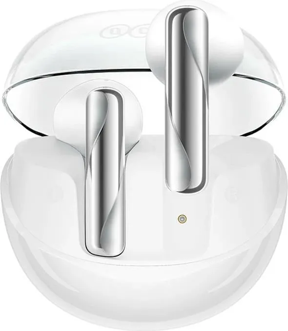 Kufje TWS QCY AilyBuds Clear T32, të bardha - 2
