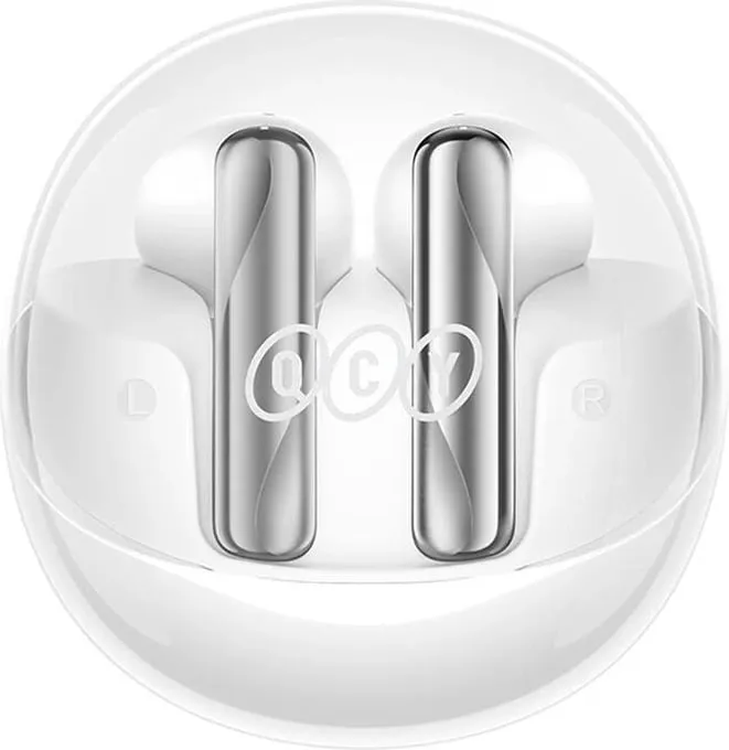 Kufje TWS QCY AilyBuds Clear T32, të bardha - 3