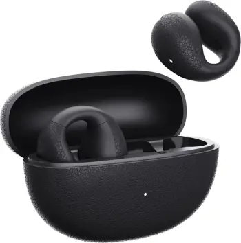 Kufje QCY Crossky C10, pa tela, Bluetooth 5.4, me mikrofon, të zeza, me kuti karikimi