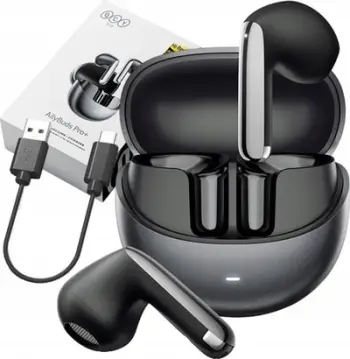 Kufje pa tela QCY HT10 AilyBuds Pro Plus, ANC, Hi Res Audio LDAC, bluetooth 5.3, të bardha