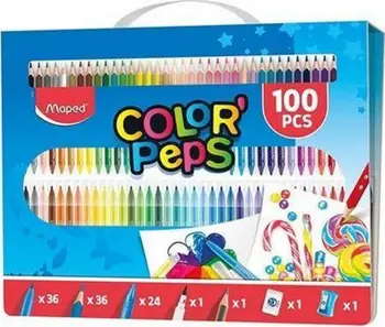 Set Arti Maped, 100 elemente, shumëngjyrëshe