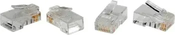 Konektorë rrjeti Roline UTP Cat6, set 10 copë, transparent