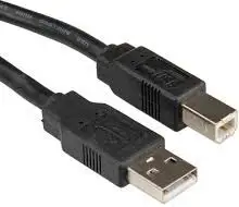 Kabllo Roline USB-A - USB-B (11.02.8918), 1.8 m, e zezë