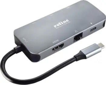 Docking station ROLINE USB 3.2 Gen 2 Type C, HDMI 4K, LAN, gri