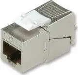 Modul rrjeti Roline Keystone Cat6a STP, 180°, pa vegla, gri