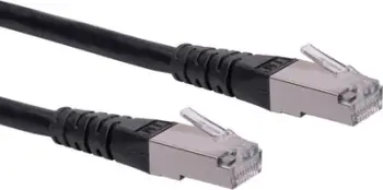 Kabllo Roline Patch UTP, Cat.6, S/FTP, 7 m, e zezë