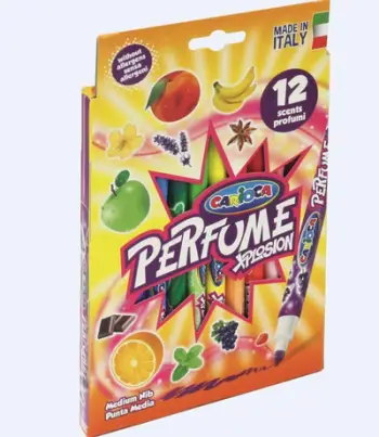 Markera me aromë Carioca Scented, set 12 copë, shumëngjyrëshe