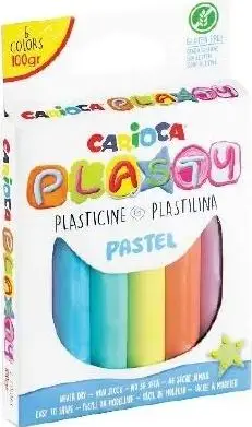 Plastelina Carioca, 6 ngjyra, 100 g