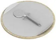Pllakë për pica me gur qeramik dhe rrotë prerëse, Campingaz Culinary Modular, Ø 29 cm, e hirtë