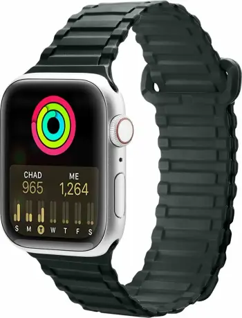 Rrip ore Dux Ducis Strap Armor Version për Apple Watch, silikon magnetik, 49 45 44 42mm, i gjelbër