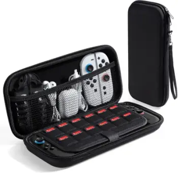 Çantë mbrojtëse DUXDUCIS Travel, për Switch 2, kundër goditjeve, kundër gërvishtjeve, e zezë