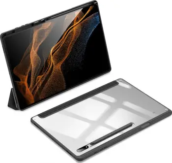 Mbulesë tablet Dux Ducis Toby, për Samsung Galaxy Tab S8 Ultra, me mbajtëse stylus, e zezë