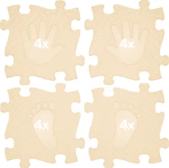 Tapet loje Askato Magic Set MFK-044-3, 16 elemente, për fëmijë, bezhë