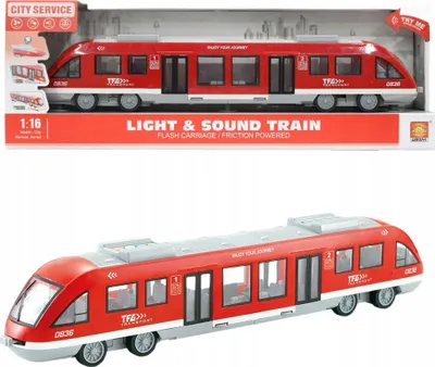 Lodër tramvaj Askato Red Tram, shkalla 1:16, 48cm, me drita dhe tinguj, i kuq - 1