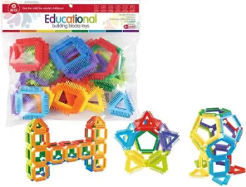 Puzzle me blloqe Askato Brush, 32 elemente, shumëngjyrësh