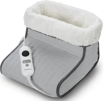 Ngrohës elektrik për këmbë Medisana FW 120, 6 nivele temperature, me kohëmatës, gri