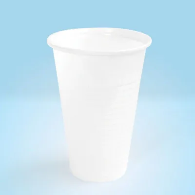 Gotë plastike, termike, 200ml, 100 copë, e bardhë - 1