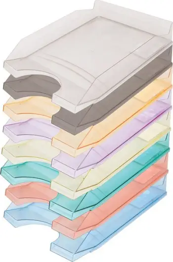 Organizues i dokumenteve Office Products (18016011-06), i verdhë / transparent