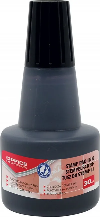 Ngjyrë për stampim Office Products, 30ml, e zezë - 1