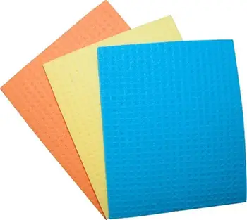 Leckë pastrimi Office Products, 18x16cm, celulozë, me ngjyra të përziera, 3 copë