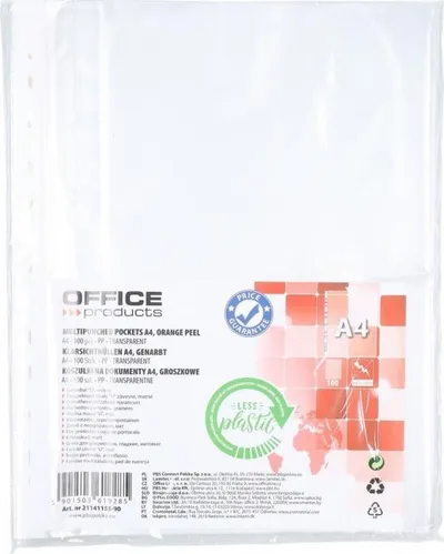 Futëse dokumentesh Office Products, PP, A4, mat, transparente - 1