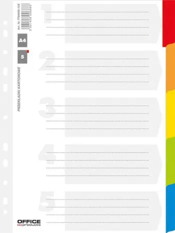 Ndarëse kartoni Office Products A4, 227x297, 5 letra