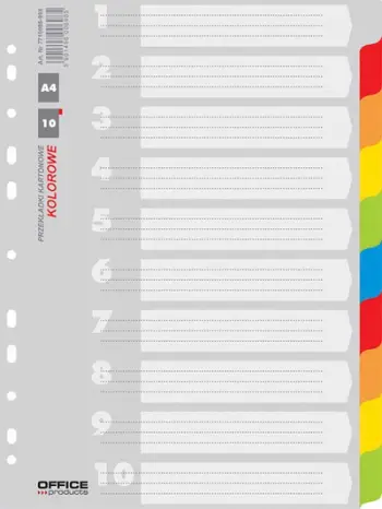 Ndarëse Office Products, A4, 227 x 297 mm, 10 karta