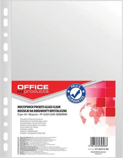Dosje të tejdukshme Office Products, A4, 100 copë - 1