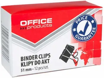 Set kapëse fletash Office Products, 51 mm, 12 copë
