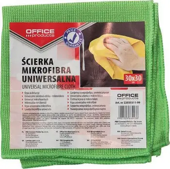 Leckë universale mikrofibër OFFICE PRODUCTS, 30x30cm, shumëngjyrëshe
