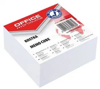 Letra ngjitëse Office Products, 85x85x40mm, të bardha