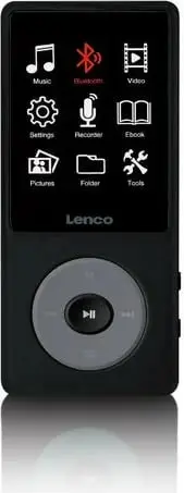 MP3/MP4 player Lenco Xemio-860BK, 256GB, Bluetooth, i zi/gri