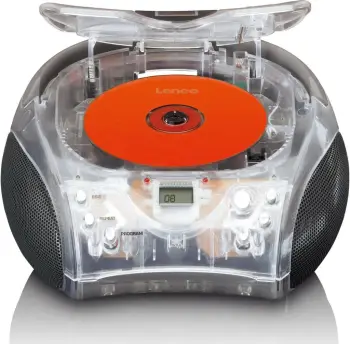 Radio portabile Lenco SCD-24, Bluetooth, CD, transparent