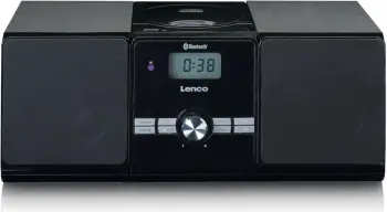 Sistem zëri Lenco MC-030, Bluetooth, USB, FM, i zi