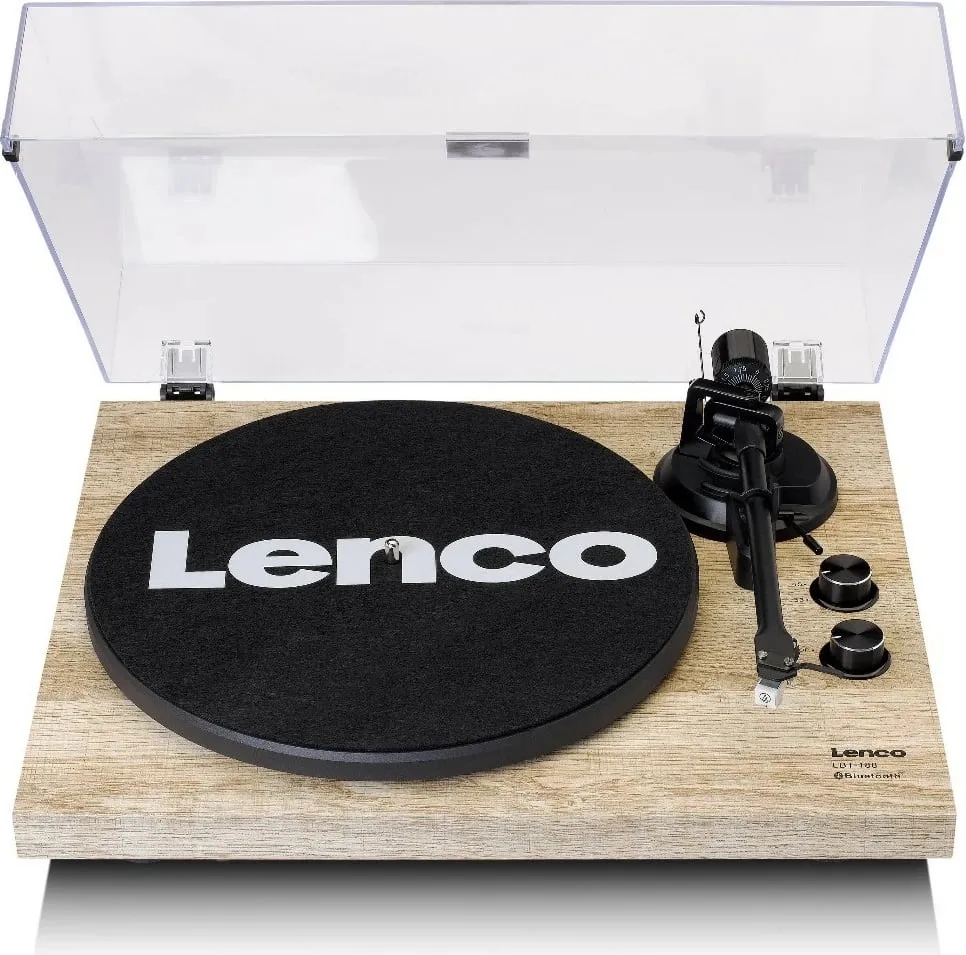 Gramafon Lenco LBT-188 Pine, Bluetooth, USB, bezhë - 1