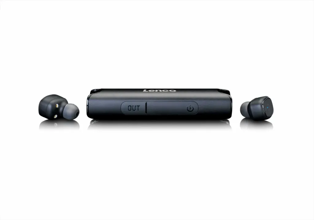 Kufje Lenco EPB-440, Bluetooth, in-ear, IP67, e zezë - 1