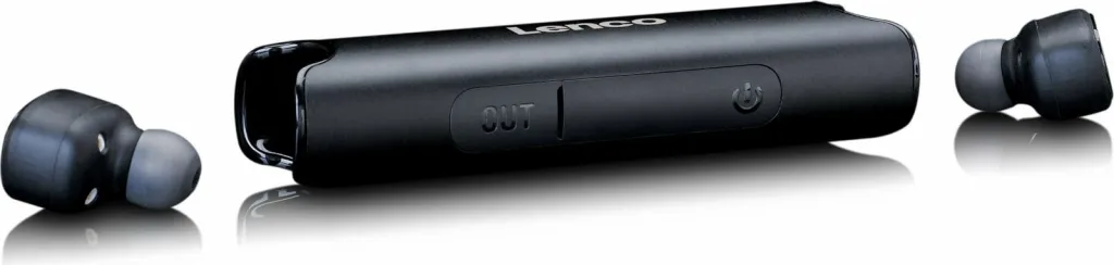 Kufje Lenco EPB-440, Bluetooth, in-ear, IP67, e zezë - 4