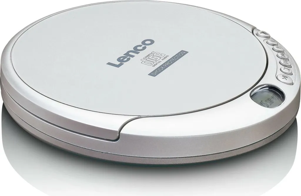 CD player Lenco CD-201, MP3, LCD, kufje, argjend - 1