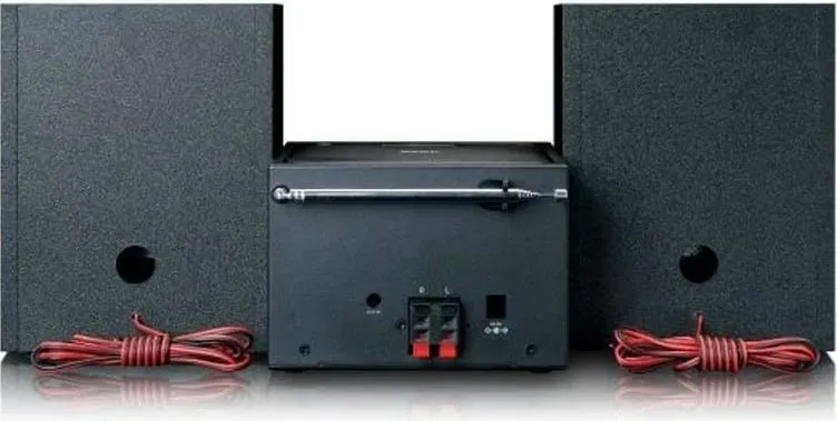 Sistem zëri Lenco MC-250, Bluetooth, DAB+/FM, USB, i zi - 5