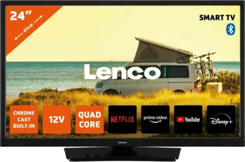 Smart TV Lenco LED-2463, 24 inch, HD, Chromecast, Bluetooth, i zi