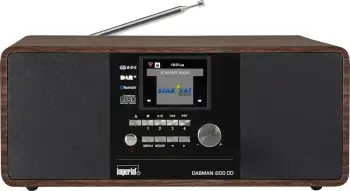 Radio multifunksionale Lenco DABMAN i200 CD, DAB+/FM/Internet/Bluetooth, kafe
