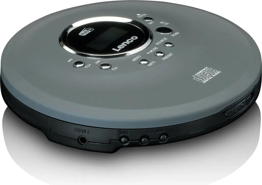 CD player Lenco CD-400, MP3, ekran LCD, kufje, anthracite - 2