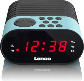 Radio me orë Lenco CR07, e kaltër