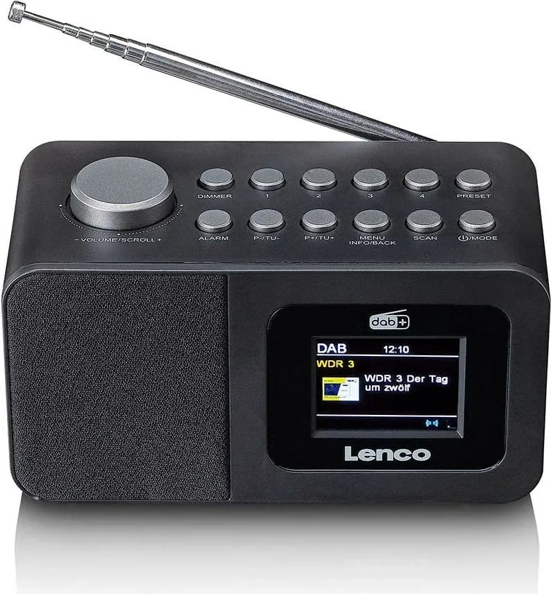 Radio Lenco CR-625BK, DAB+, FM, e zezë - 2
