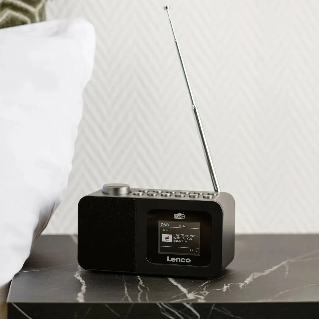 Radio Lenco CR-625BK, DAB+, FM, e zezë - 5