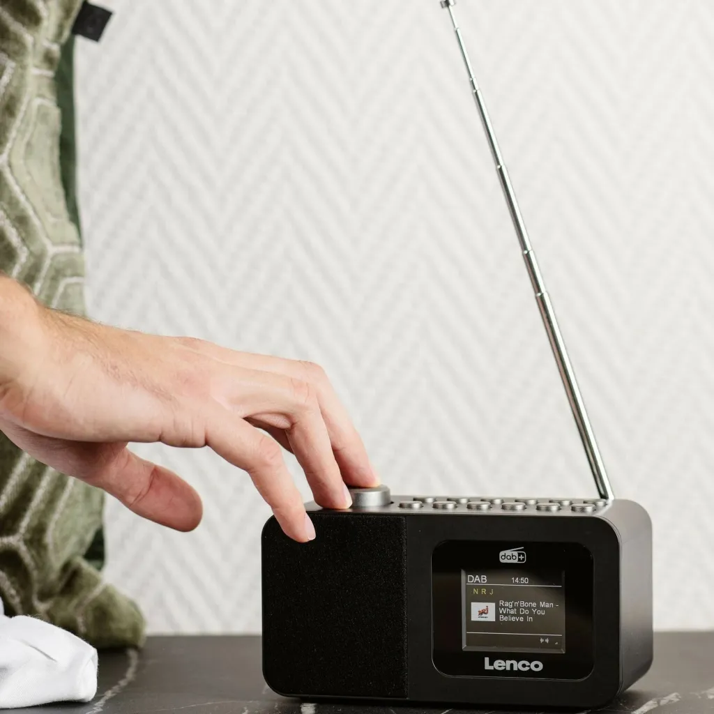 Radio Lenco CR-625BK, DAB+, FM, e zezë - 6